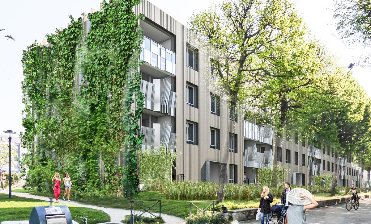 In Situ, Architecture, Culture(s) & Ville - NEOTOA Rennes - Réhabilitation - Landrel Torigné - 5 types de balcons ou garde-corps pour rythmer les façades 